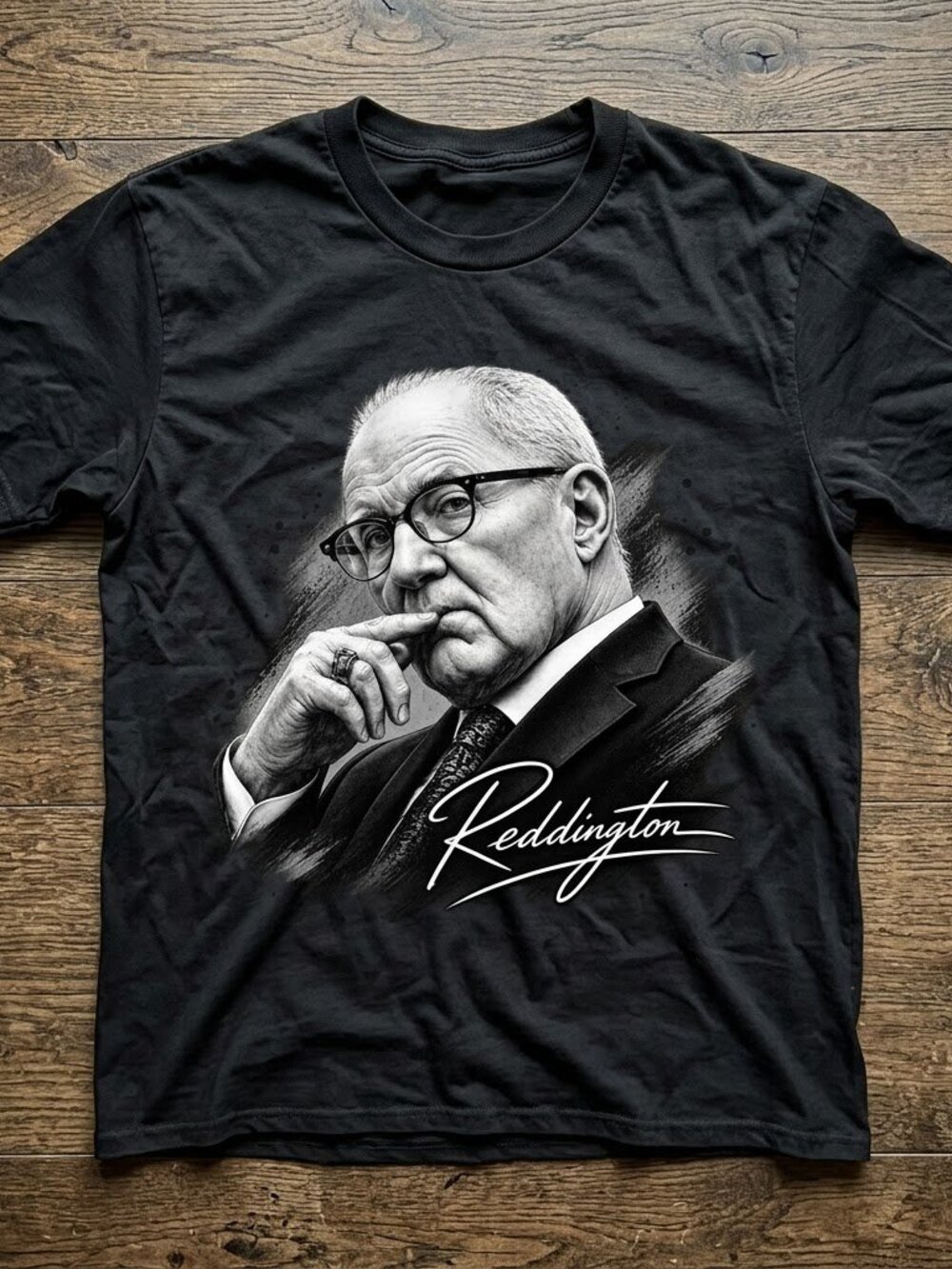 Kevin Reddington T-Shirt, Courtroom Lawyer Portrait Tee black